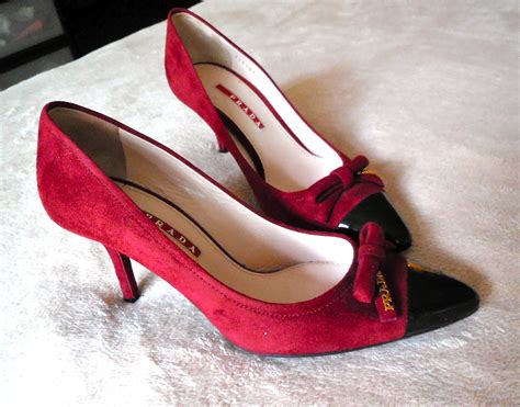 prada red rhinestone heels|Prada heels for sale.